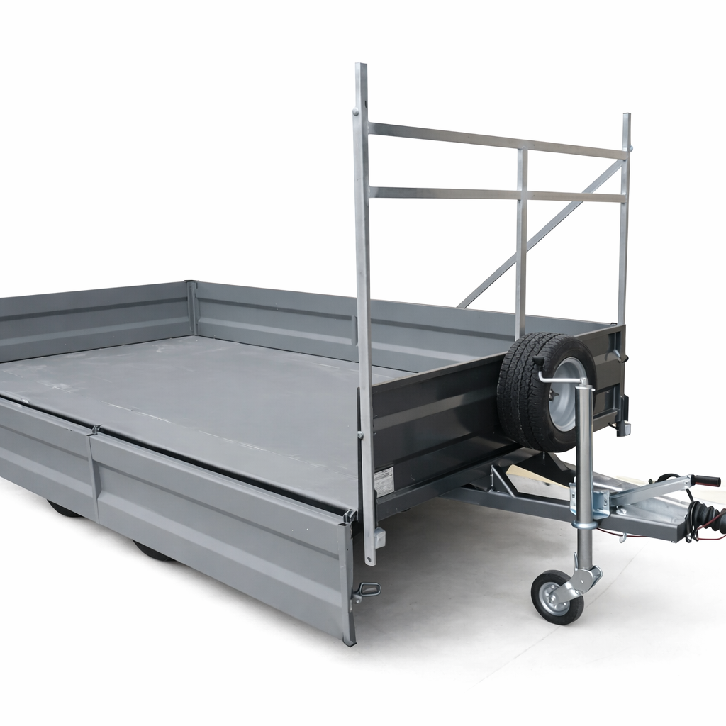 Remolque 2 ejes 3.000 x 1.800 x 400 Ruedas por debajo – Mma 750 kg