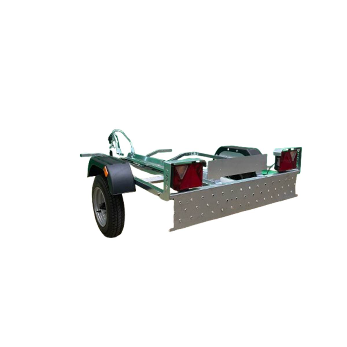 Remolque portamotos ERDE PM320 con rampa integrada - Imagen 4